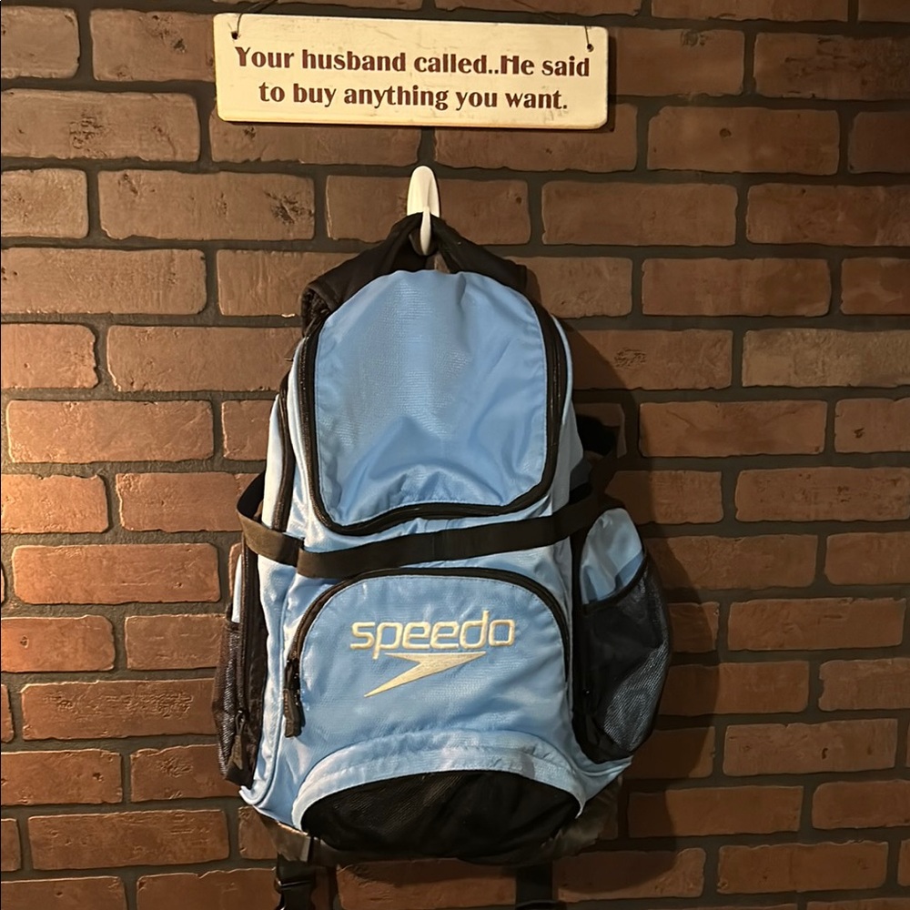 Speedo Blue and Black Backpack Everyday Use